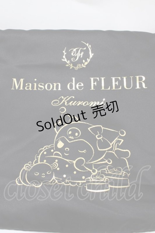 画像3: Maison de FLEUR / クロミ/ダブルリボントート  ブラック H-26-04-14-1039-LO-BG-NS-ZH (3)