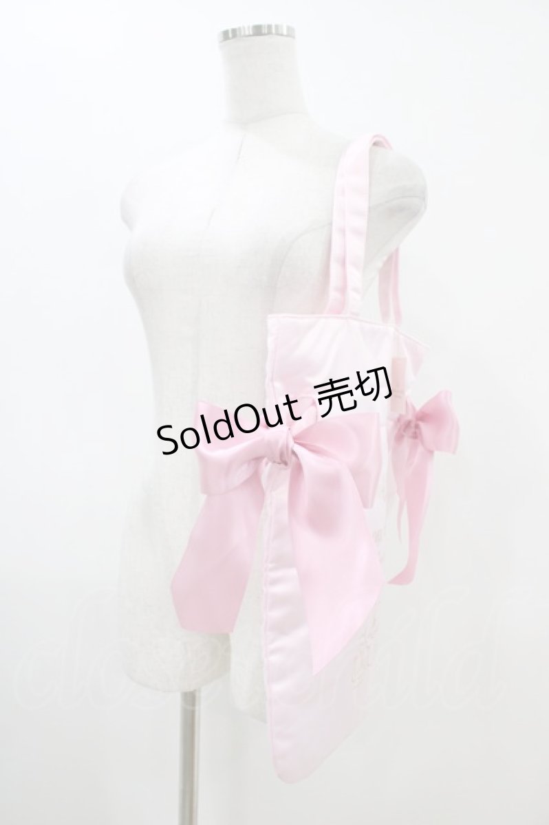 画像2: Maison de FLEUR / マイメロディ/ダブルリボントート  ピンク H-26-04-14-1041-LO-BG-NS-ZH (2)