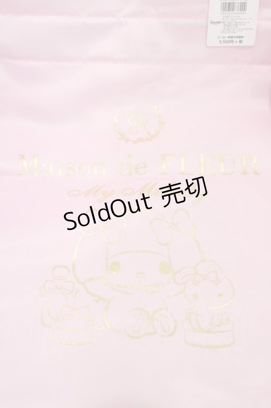 画像3: Maison de FLEUR / マイメロディ/ダブルリボントート  ピンク H-26-04-14-1041-LO-BG-NS-ZH (3)