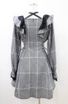 画像2: Rojita / チョーカーリボンクロスベルトワンピース Free ブラックチェック H-26-04-14-1047-LO-OP-NS-ZH (2)