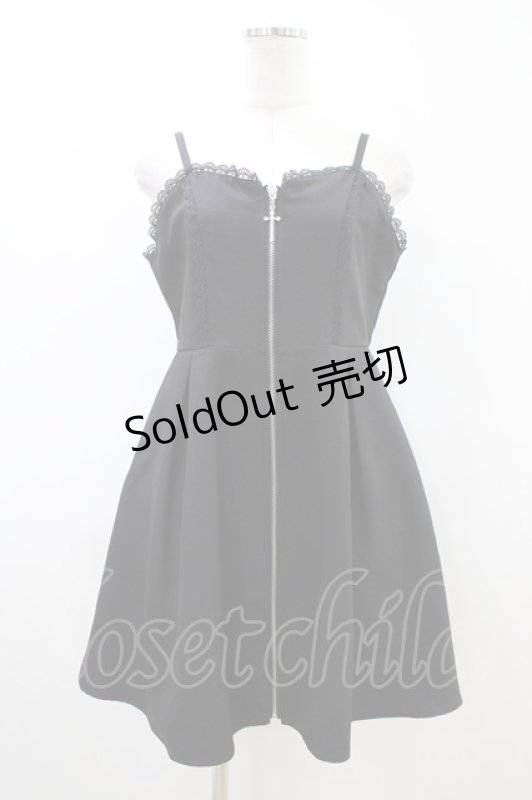 画像1: DearMyLove / 2setチャームジップジャンスカ M ブラック H-26-04-14-1049-EL-OP-NS-ZH (1)