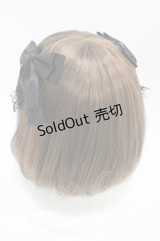 画像4: DearMyLove / 十字架リボンクリップセット  パープル/ブラック H-26-04-14-1004-EL-AC-NS-ZH (4)