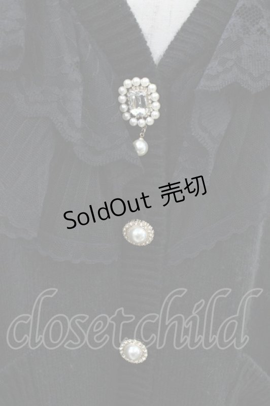 画像3: Rojita / ビジューボタンカーディガン Free ブラック H-26-04-14-1061-LO-TO-NS-ZH (3)