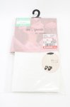 画像1: m petit by misako / AMレースアップシアータイツ  白 H-26-04-14-1010-LO-ZA-NS-ZH (1)