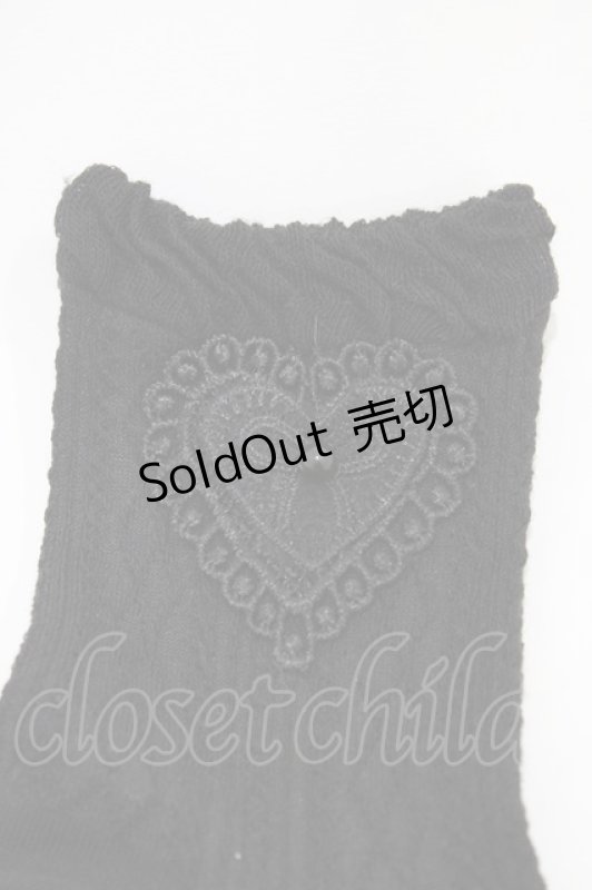 画像2: m petit by misako / AMCSNIハートPL  ブラック H-26-04-14-1011-LO-ZA-NS-ZH (2)