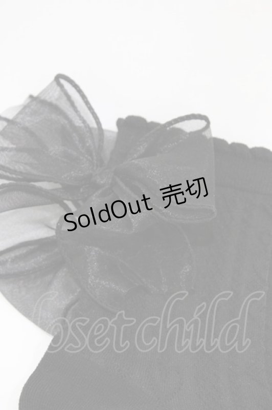 画像2: m petit by misako / AMCSハートバックリボン  ブラック H-26-04-14-1015-LO-ZA-NS-ZH (2)