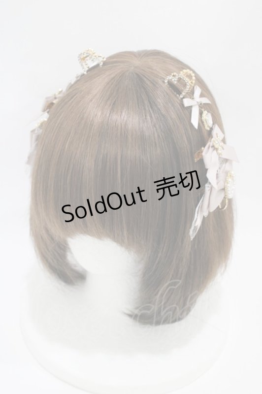 画像1: LIZ LISA / ハートビジュー6つセットクリップ  ピンク H-26-04-14-1002-LO-AC-NS-ZH (1)