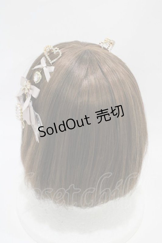 画像2: LIZ LISA / ハートビジュー6つセットクリップ  ピンク H-26-04-14-1002-LO-AC-NS-ZH (2)