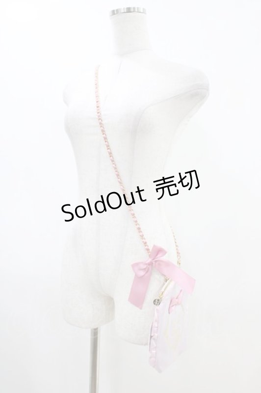 画像2: Maison de FLEUR / マイメロディ/モバイルショルダー  ピンク H-26-04-14-1033-LO-BG-NS-ZH (2)