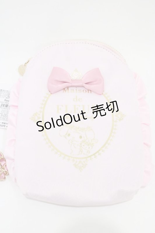 画像3: Maison de FLEUR / マイメロディ/モバイルショルダー  ピンク H-26-04-14-1033-LO-BG-NS-ZH (3)