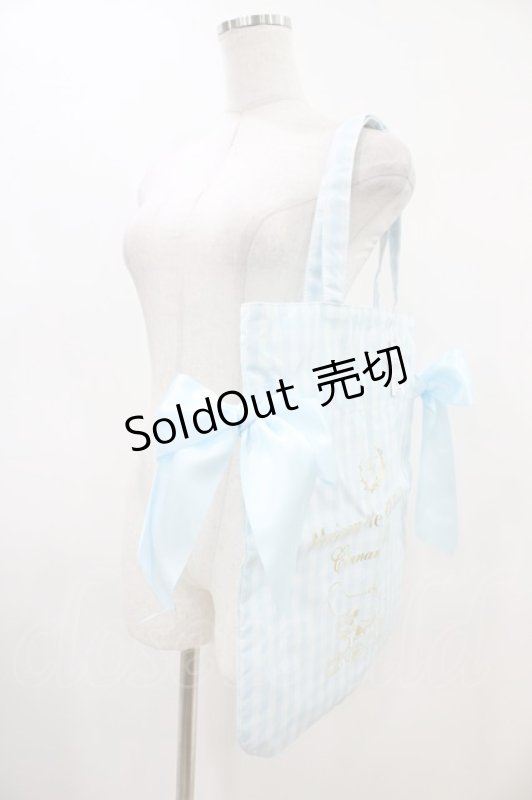 画像2: Maison de FLEUR / シナモロール/ダブルリボントート  ギンガムサックス H-26-04-14-1036-LO-BG-NS-ZH (2)