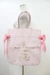 画像1: Maison de FLEUR / マイメロディ/ダブルリボントート  ギンガムピンク H-26-04-14-1037-LO-BG-NS-ZH (1)