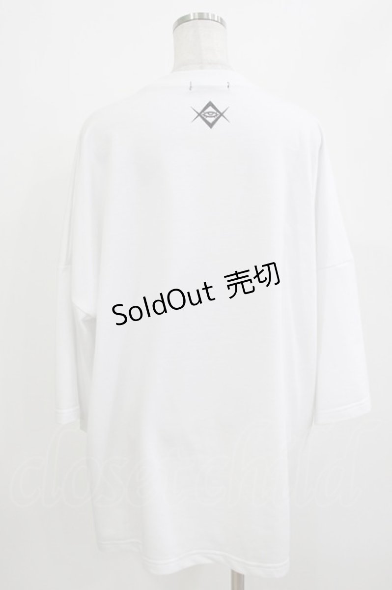 画像3: REFLEM / チェーン付きTPUメタリックロゴスウェットTシャツ  ホワイト H-26-04-14-066-PU-TO-KB-ZH (3)