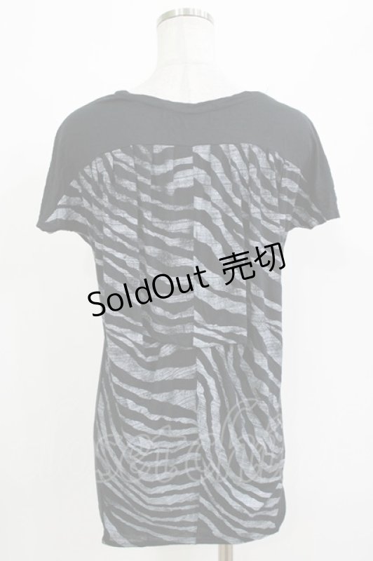 画像3: HEAVEN and Earth / プリントカットソー  ブラック H-26-04-14-068-PU-TO-KB-ZH (3)