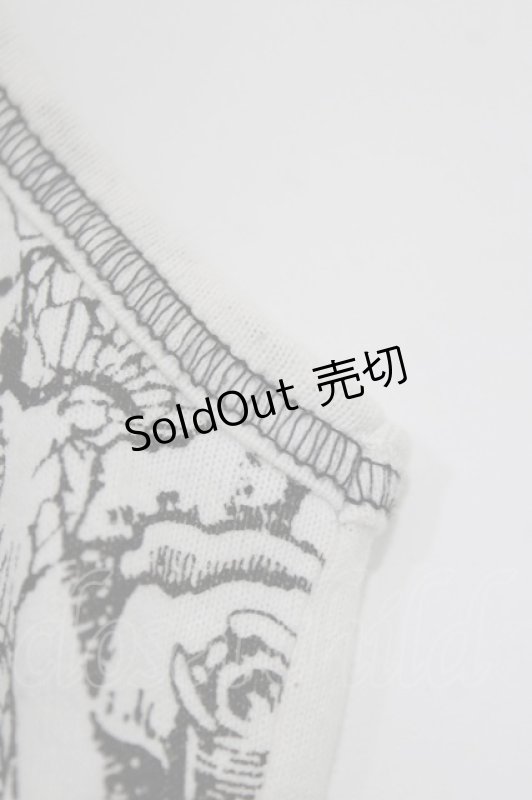 画像5: ALGONQUINS / プリントアシメタンク  白×黒 H-26-04-14-069-AL-TO-KB-ZH (5)