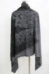 画像3: ALGONQUINS / プリントカットストール  グレー×ブラック H-26-04-14-072-AL-ZA-KB-ZH (3)