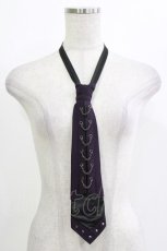 画像1: Ozz Croce / クロス刺繍ネクタイ  パープル H-26-04-14-074-OO-ZA-KB-ZH (1)
