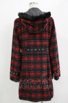 画像3: ALGONQUINS / チェックダッフルコート  レッド H-26-04-14-008-AL-CO-KB-ZH (3)