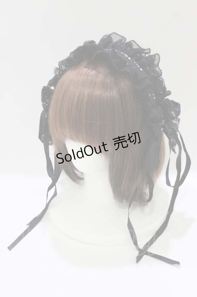画像1: MAJOH(MR corset) / HAIRPIN HEAD DRESS  ブラック×シルバー H-26-04-14-076-0-AC-KB-ZH (1)