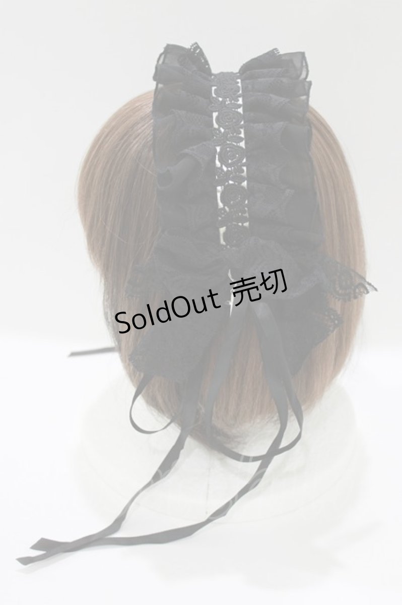 画像2: MAJOH(MR corset) / HAIRPIN HEAD DRESS  ブラック×シルバー H-26-04-14-076-0-AC-KB-ZH (2)