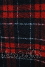 画像4: ALGONQUINS / チェックダッフルコート  レッド H-26-04-14-008-AL-CO-KB-ZH (4)