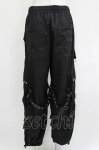 画像3: BACKSTAGE PASS / パラシュートワイドカーゴパンツ  ブラック H-26-04-14-015-PU-PA-KB-ZH (3)