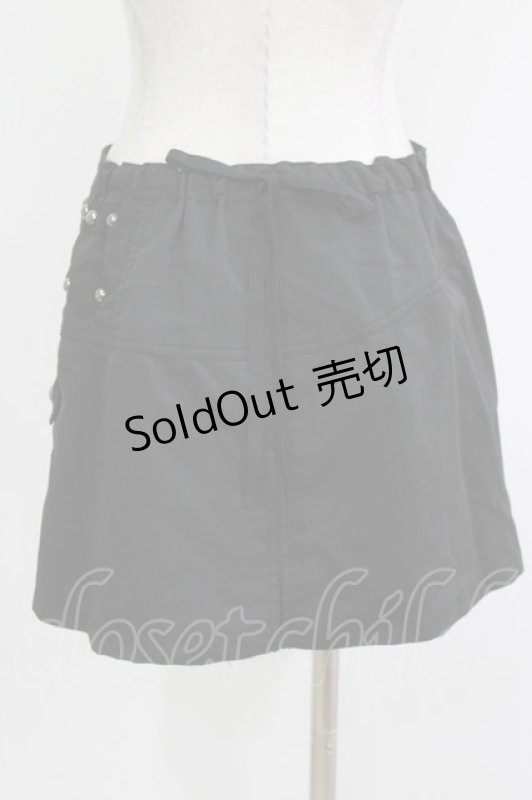 画像3: ALGONQUINS / ZIPオーバースカート  ブラック H-26-04-14-024-AL-SK-KB-ZH (3)