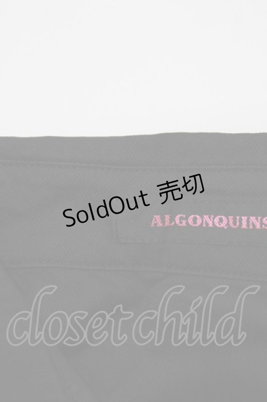 画像4: ALGONQUINS / コウモリ衿ブラウス  ブラック H-26-04-14-025-AL-BL-KB-ZH (4)