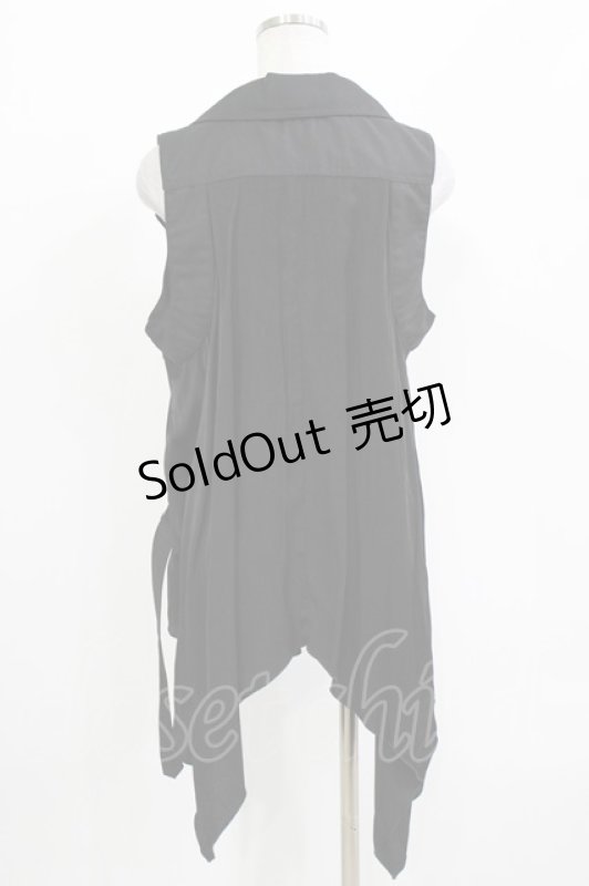 画像3: ALGONQUINS / ロングベスト  黒 H-26-04-14-027-AL-TO-KB-ZH (3)