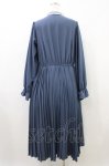 画像2: m petit by misako / AM*レースエリプリーツワンピース LL ブルー H-26-04-15-029-LO-OP-NS-ZH (2)