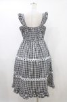 画像2: Cherirulu Chocola / ギンガムチェックジャンパースカート LL ブラック H-26-04-15-034-GO-OP-NS-ZH (2)