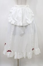 画像1: Cherirulu Chocola / MYフリルSK+エプロン L ホワイト H-26-04-15-039-GO-SK-NS-ZH (1)