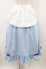 画像1: Cherirulu Chocola / MYフリルSK+エプロン L サックス H-26-04-15-040-GO-SK-NS-ZH (1)