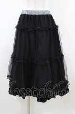 画像3: m petit by misako / NINA'S/RVパニエスカート L ブラック/ブラックギンガム リバーシブル H-26-04-15-043-LO-SK-NS-ZH (3)