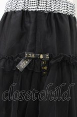 画像5: m petit by misako / NINA'S/RVパニエスカート L ブラック/ブラックギンガム リバーシブル H-26-04-15-043-LO-SK-NS-ZH (5)