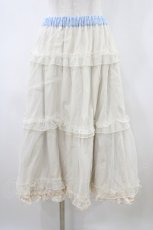 画像3: m petit by misako / NINA'S/RVパニエスカート L サックス/アイボリー リバーシブル H-26-04-15-044-LO-SK-NS-ZH (3)