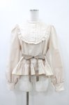 画像1: FLC / MINA*ペプラムブラウス L アイボリー H-26-04-15-050-LO-BL-NS-ZH (1)