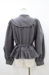 画像2: FLC / MINA*ペプラムブラウス L グレー H-26-04-15-056-LO-BL-NS-ZH (2)
