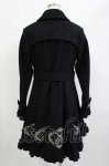 画像3: FRILL / 刺繍ダブルボタンコート  ブラック H-26-04-15-1029-HN-CO-KB-ZH (3)