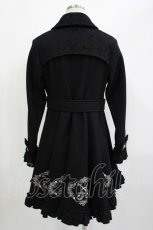 画像3: FRILL / 刺繍ダブルボタンコート  ブラック H-26-04-15-1029-HN-CO-KB-ZH (3)
