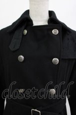 画像4: FRILL / 刺繍ダブルボタンコート  ブラック H-26-04-15-1029-HN-CO-KB-ZH (4)