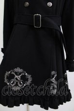 画像5: FRILL / 刺繍ダブルボタンコート  ブラック H-26-04-15-1029-HN-CO-KB-ZH (5)