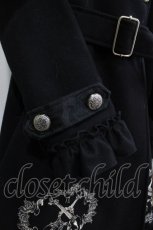 画像6: FRILL / 刺繍ダブルボタンコート  ブラック H-26-04-15-1029-HN-CO-KB-ZH (6)