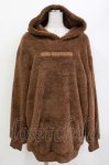 画像1: NieR Clothing / 軽量×防寒ふわもこブラウンプルオーバーパーカー【刺繍LOGO】  ブラウン H-26-04-15-1031-PU-TO-KB-ZH (1)