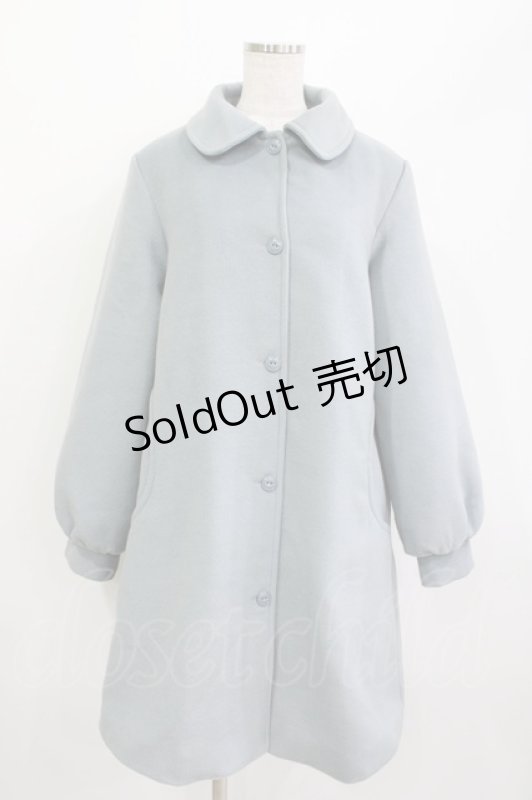 画像1: merry jenny / ステンカラーAラインコート  ブルー H-26-04-15-1033-LO-CO-KB-ZH (1)