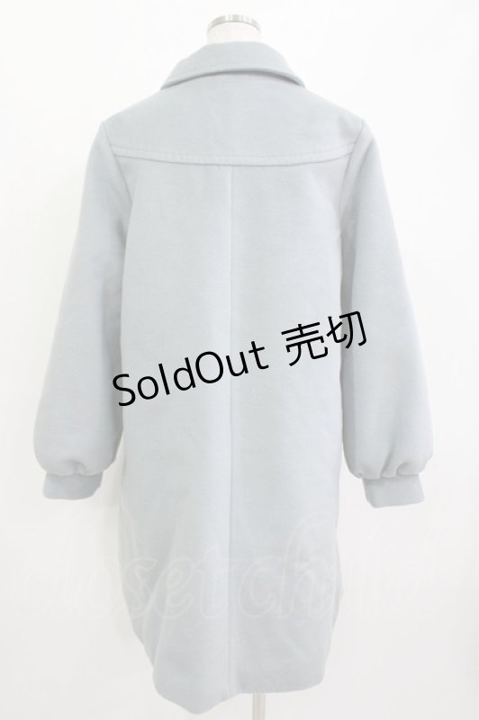 画像2: merry jenny / ステンカラーAラインコート  ブルー H-26-04-15-1033-LO-CO-KB-ZH (2)