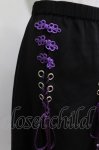画像4: REFLEM / ダブルチャイナレイヤーショートパンツ  ブラック×パープル H-26-04-15-1038-PU-PA-KB-ZH (4)