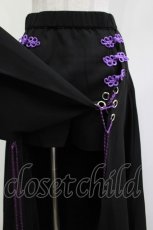 画像5: REFLEM / ダブルチャイナレイヤーショートパンツ  ブラック×パープル H-26-04-15-1038-PU-PA-KB-ZH (5)