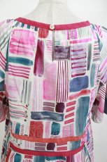 画像5: Jane Marple Dans Le Salon / Constructed stripes surf dress  ピンク H-26-04-15-1004-JM-OP-KB-ZH (5)