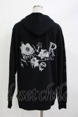 画像2: NieR Clothing / プリントプルパーカー  黒×シルバー H-26-04-15-1011-PU-TO-KB-ZH (2)